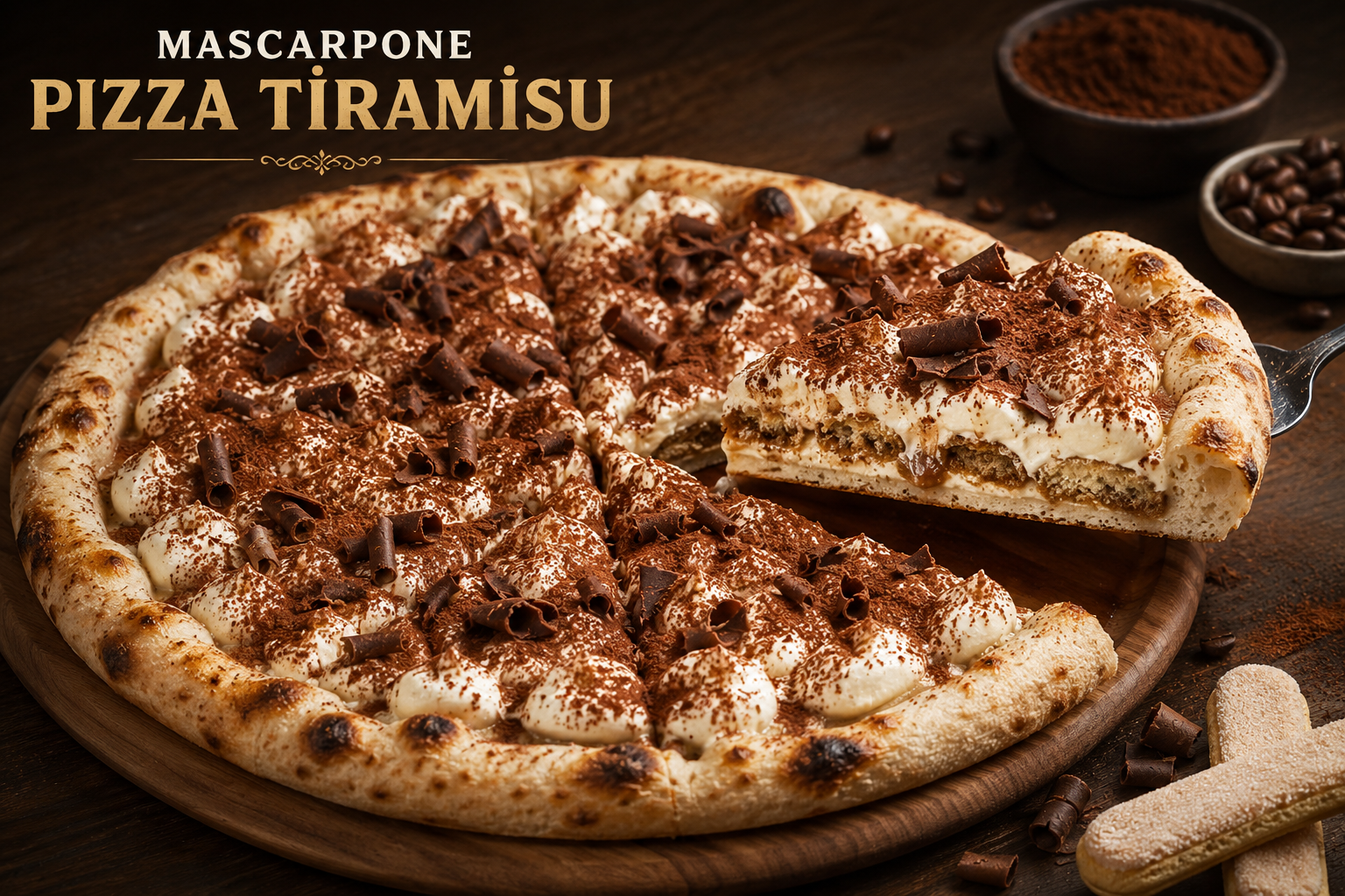 % MASCARPONE PİZZA TİRAMİSU
